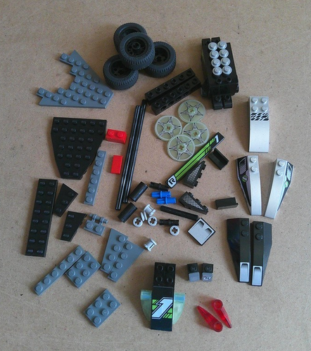 LEGO RACERS Set Night Racer #8647 100% Complete Original Pieces NO Box - Picture 13 of 20