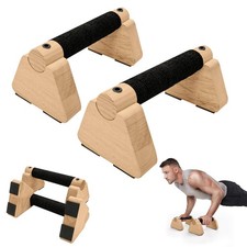 Parallettes Bars Wooden Calisthenics Equipment Handstand Training Push Up