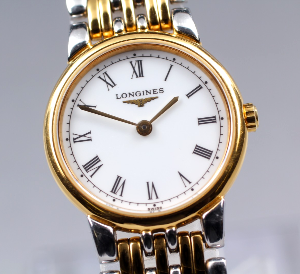 Longines Les Grandes Classiques L5 136 3 Gold Quartz Womens Watch Japan Mint