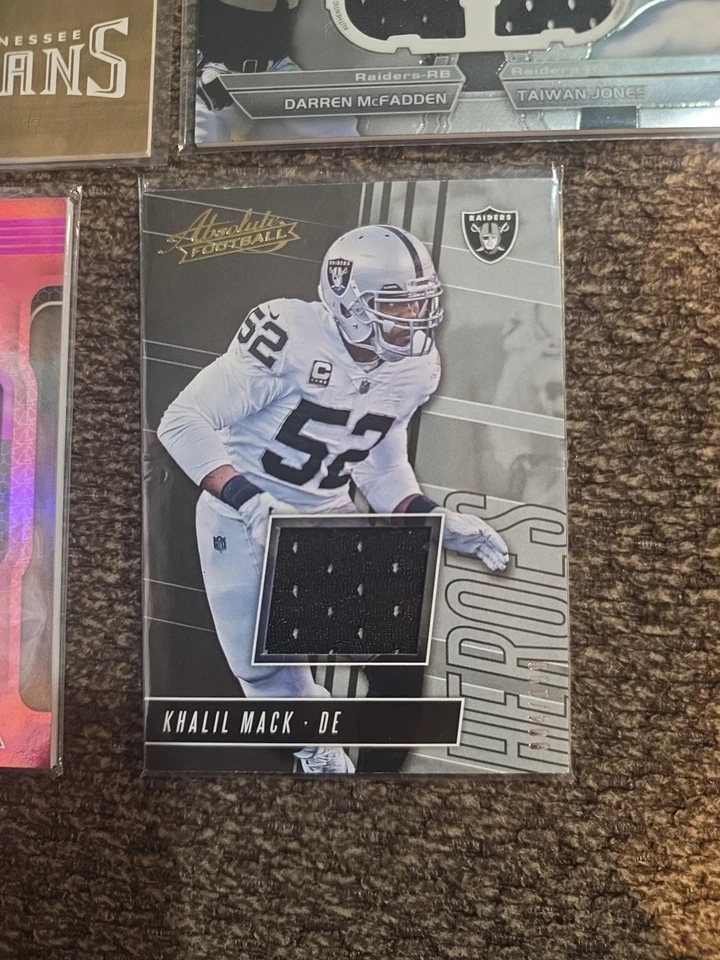 Lote de parches de los Raiders de Las Vegas... Adams... Ruggs... Higgins... Mcfadden... Jones... Foto 2 de 4