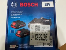 Bosch 18v Battery charger and Two 4 Ah Batteries - Brand New, Sealed 