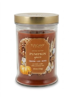 Tuscany Pumpkin Spice Limited Edition 18oz (Cinnamon, Clove, Nutmeg)