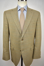 Austin Reed London Brown Houndstooth Check Wool Two Button Sport Coat Size: 42R