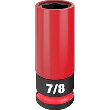 Milwaukee Tool 49-66-7812 1/2 In Drive Lug Nut Wheel Socket Deep Socket, Black