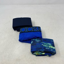 Jockey Active Microfiber 5" Boxer Brief 3-Pack XL Blue/Navy Mix