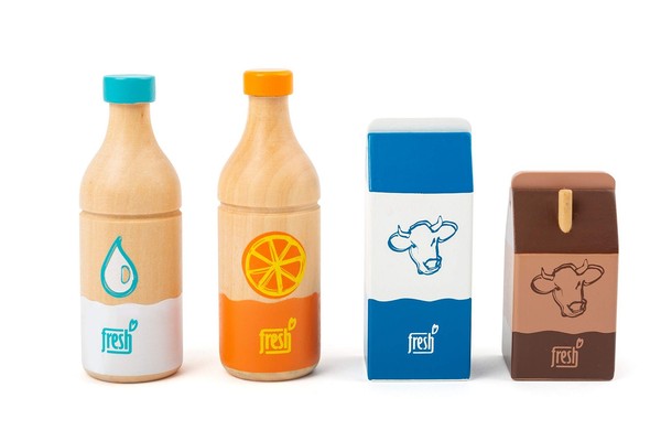 "Small Foot GeträNke-Set \"Fresh\" Aus Holz, Rollenspielzeug FüR Jeden Kaufmannslad"-image