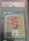 2024 Panini Donruss Optic  Rated Rookie Jayden Daniels #248 Green Velocity PSA 9