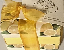 Alchimia Soaps Set of Three Lemon Scented Soap Bars 3x100g/10.5 Oz
