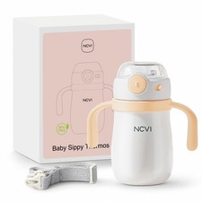 Stainless Steel Straw Cup for Toddlers 1-3 Years Old, Training Tumbler with S...