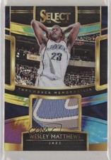 2018 Panini Select Throwback Memorabilia Tie-Dye Prizm 15/25 Wesley Matthews 2rz