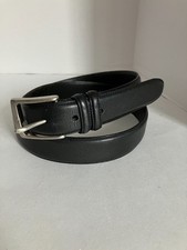 Chaps Ralph Lauren Leather Belt Brass Buckle 7113010-001 Size 38