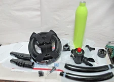 CHIKADIV S300 0.5L Mini Scuba Tank / Cylinder Snorkeling set full face mask