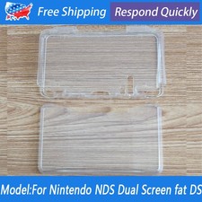 For Nintendo NDS Dual Screen fat DS Clear White TPU Soft Case Protective Cover