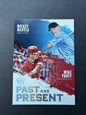 2018 Panini Diamond Kings - Past and Present Mike Trout, Mickey Mantle #PP8
