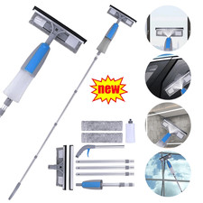 Long Handle Spray Window Cleaner Squeegee for Window Cleaning with Spray Tool