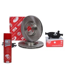 Bremsscheiben + Bremsbeläge + Bremsenreiniger vorne für ALFA ROMEO 156, SPIDER