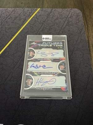 2024 Leaf Futures - Triple Time Noah Schultz, Hagen Smith, Caleb Bonemer /10