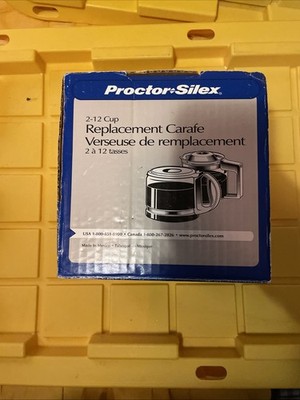 Proctor Silex Carafe Replacement 2-12 cups A9306 white automatic drip coffee pot
