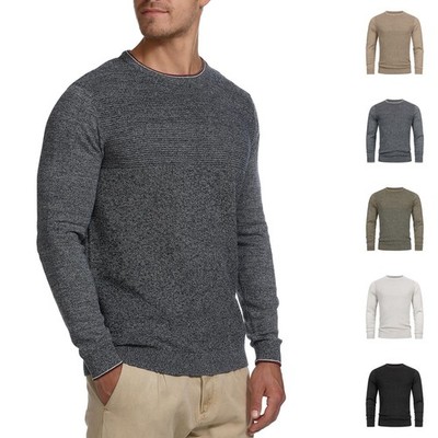 Indicode Herren Strickpullover INReign-Feinstrickpullover Strick Pulli Baumwolle