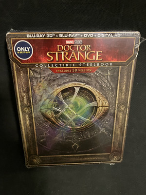 DOCTOR STRANGE:1st. Ed. Preorder/STEELBOOK 3D,2D Blu-Ray, DVD, Dig/MINT/FREE++