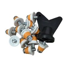 12x Football Boot Studs Screw in Spikes Professional   Sturdy with Wrench Soccer