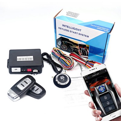Start button system Car alarm with autostart Universal central locking Remote st