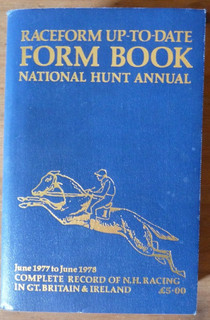 RACEFORM UP TO DATE FORM BOOK NH ANNUAL JUNE 1977 JUNE 1978 VERY GOOD CONDITION
