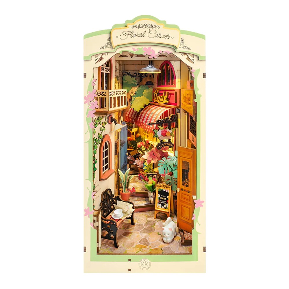 - Floral Corner Book Nook Construction Kit - Image 4