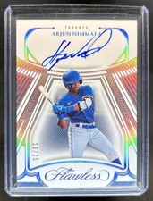 2024 Panini Flawless Arjun Nimmala Draft Signatures Auto #13/25 Blue Jays