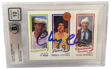 Chevy Chase Signed Trading Card Authentic Autograph Slabbed Beckett Auto 10