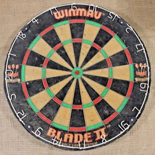 Winmau Blade II Dart Board Staple Free BDO British Darts Organisation Vintage