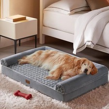 Waterproof Orthopedic Dog Bed for Medium Large Dogs with Removable Cover