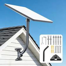 Wall Mount for Starlink Gen 3, Heavy Duty Roof Mount with Pipe Adapter 19 Inch