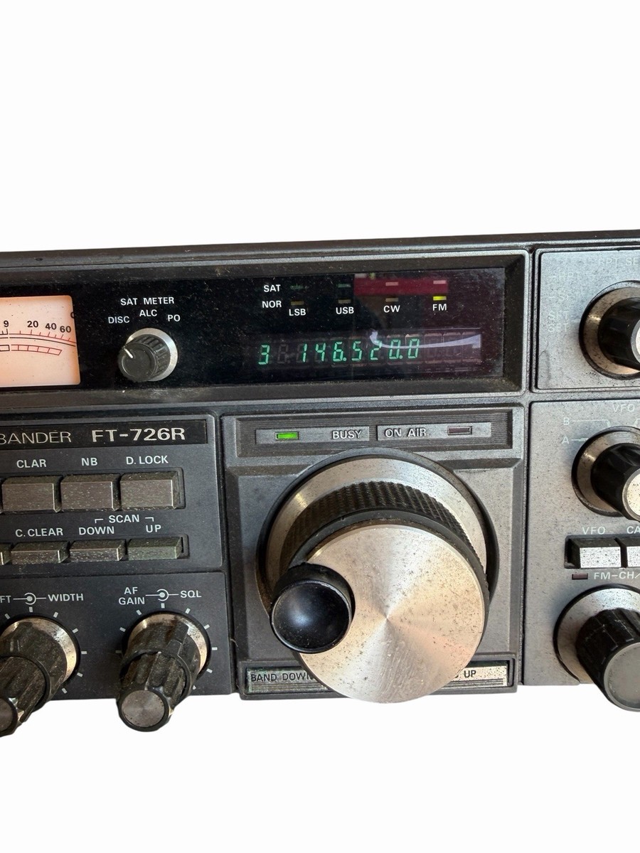 Yaesu FT-726R Ham Radio Satellite Transceiver Black VHF UHF