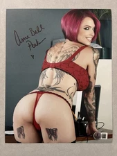 Anna Bell Peaks autographed signed 8x10 photo Beckett BAS COA Sexy Hot Pornstar