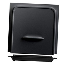 12" RV Screen Door Slider Panel and Handle/Stop for RV, Trailer, Camper, Black