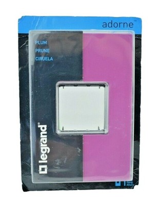Legrand Adorne 1 Gang Screwless Wall Plate Cover Plum (AWP1G2PL4) NIB