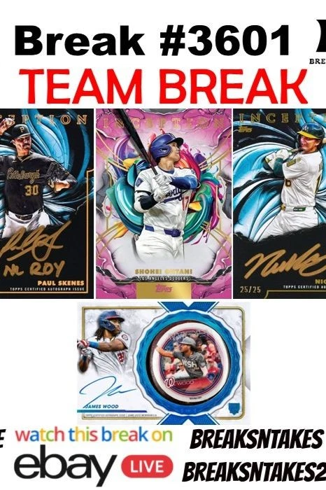 Break #3601: 2025 Topps Inception Baseball Hobby 2 CASE (16 BOX) PYT