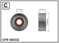 Caffaro 500332 Umlenk-/FüHrungsrolle, Keilrippenriemen FüR Hyundai,Kia