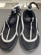 Kids Water Shoes For Water Sports, Beach, Hiking Sizes 1-3, 11-13 Black/White
