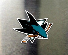 San Jose Sharks NHL Wood Magnet 4