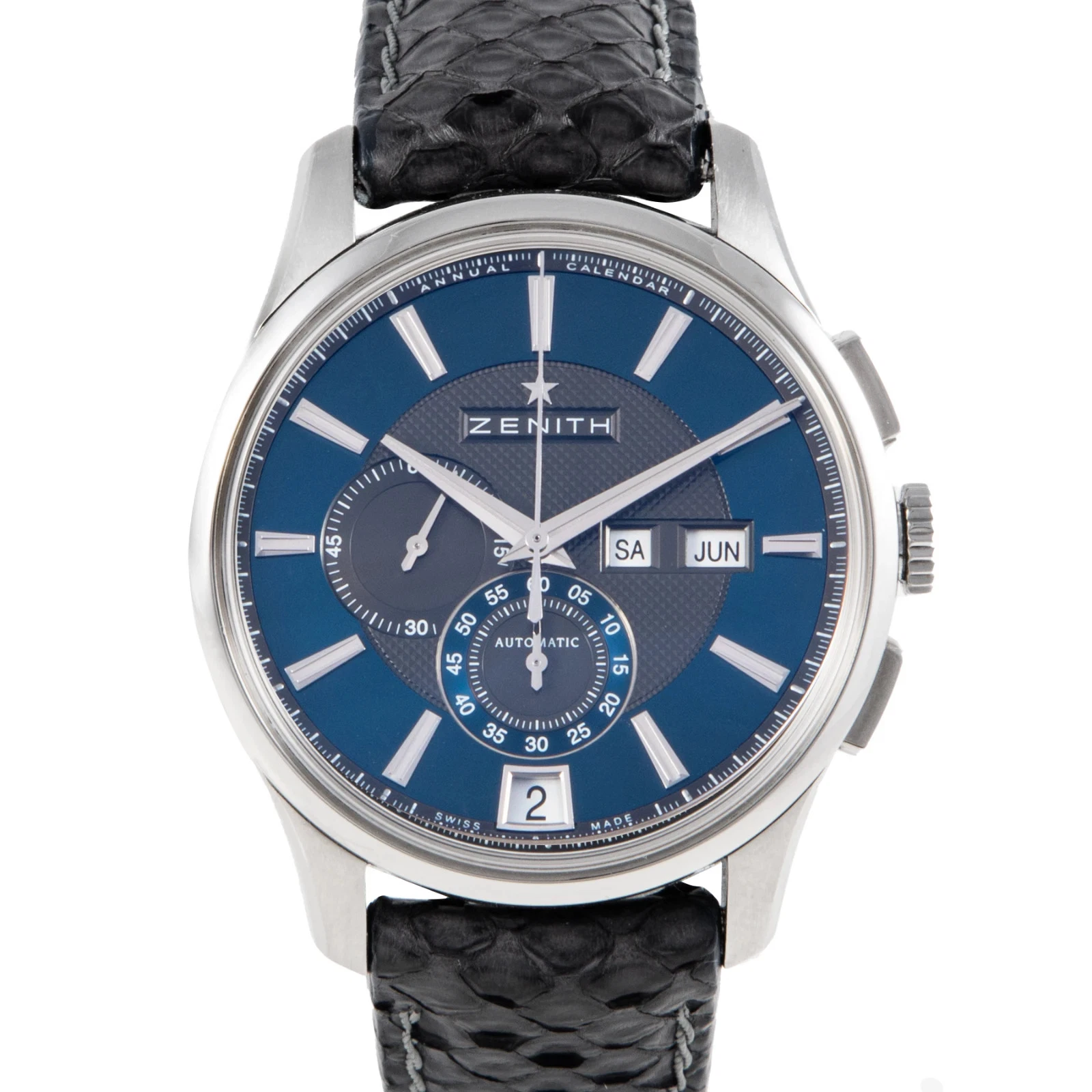 Zenith — Zenith Captain Winsor Chronograph Blue Dial 42mm Steel