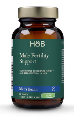 H&B Men Expert Männliche Fruchtbarkeit Gesundheit Unterstützung Neu Papa Vaterschaft 60 Kapseln Vegan