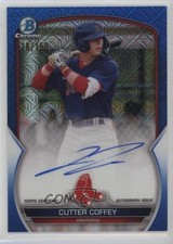 2023 Bowman Chrome Prospect Mega Box Blue Refractor /150 Cutter Coffey Auto qn5