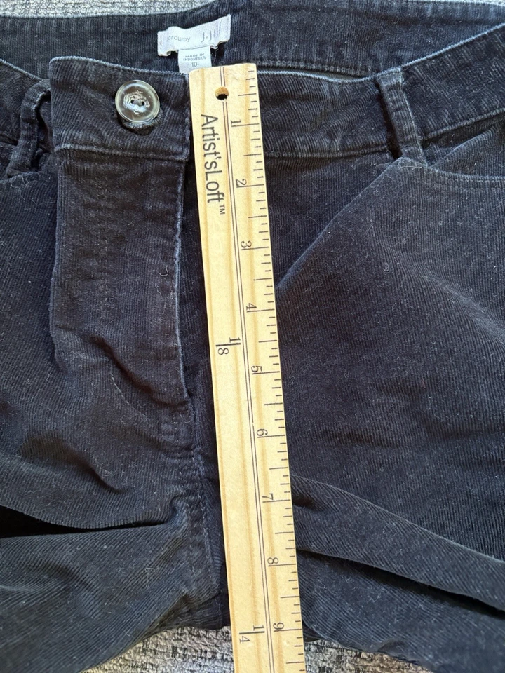 Pantalones de pana negros Jill talla 10 algodón/spandex 0001769 Foto 3 de 4