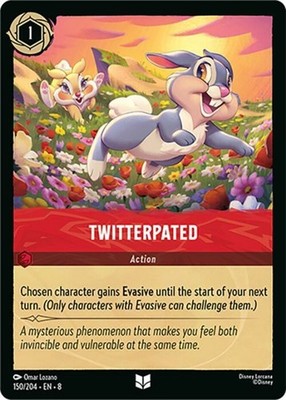 x4 Twitterpated - 150/204 - Uncommon Lorcana DLC08 Reign of Jafar M/NM