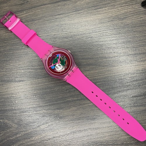 NEW! Limited Edition! Swatch New Gent 41mm PINK LACQUERED Skeleton - Picture 9 of 12