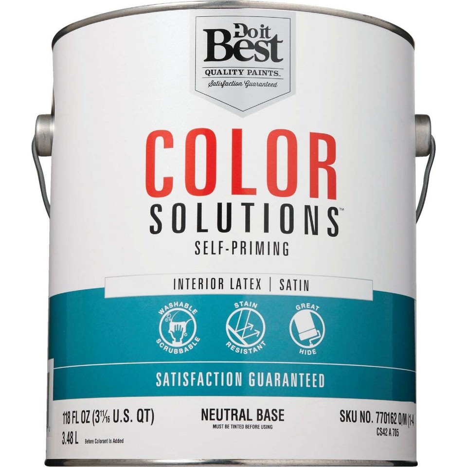 Do it Best Color Solutions Latex SelfPriming Satin Interior Wall Paint