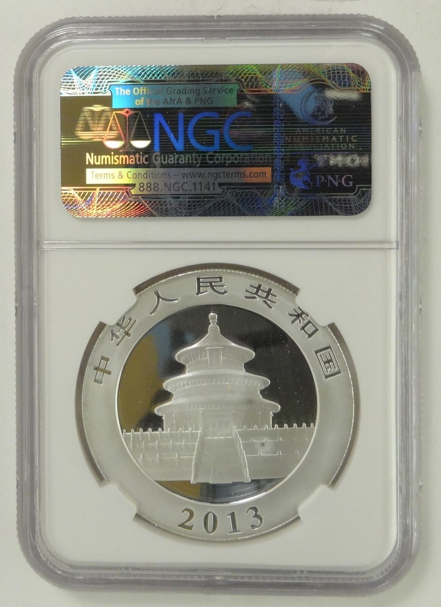 2013 CHINA S10Y PANDA MS70 1 Oz. SILVER COIN | eBay