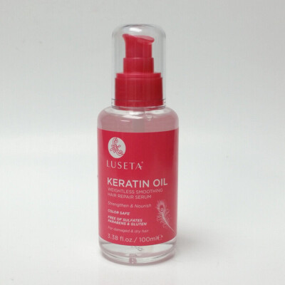 Luseta Keratin Hair Repair Oil Color Safe Paraben and Sulfate Free 3.38 fl oz